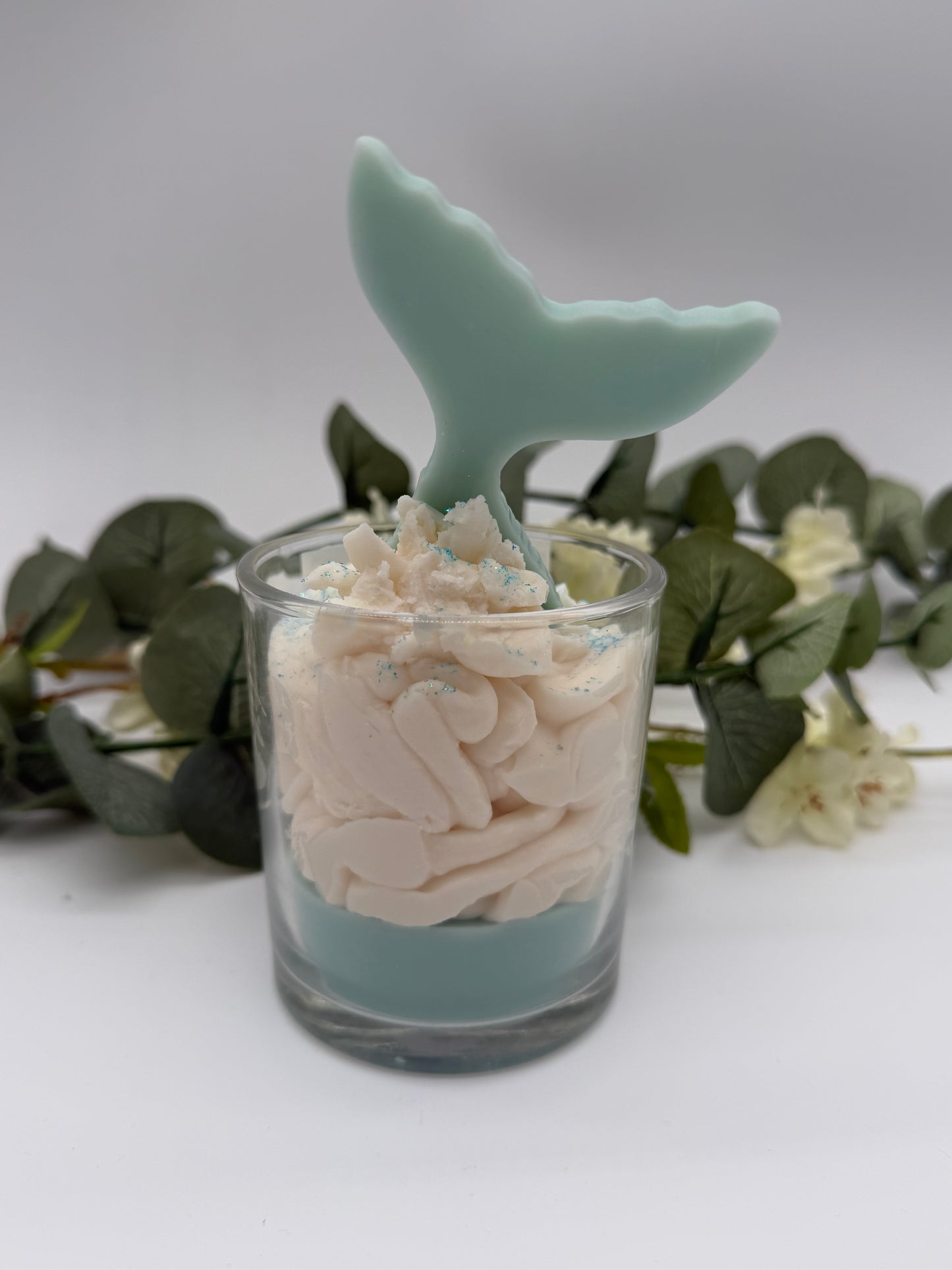 Neu Meerjungfrau Kerze im Glas „Meerlust“ – Geschenkidee – Maritime Deko