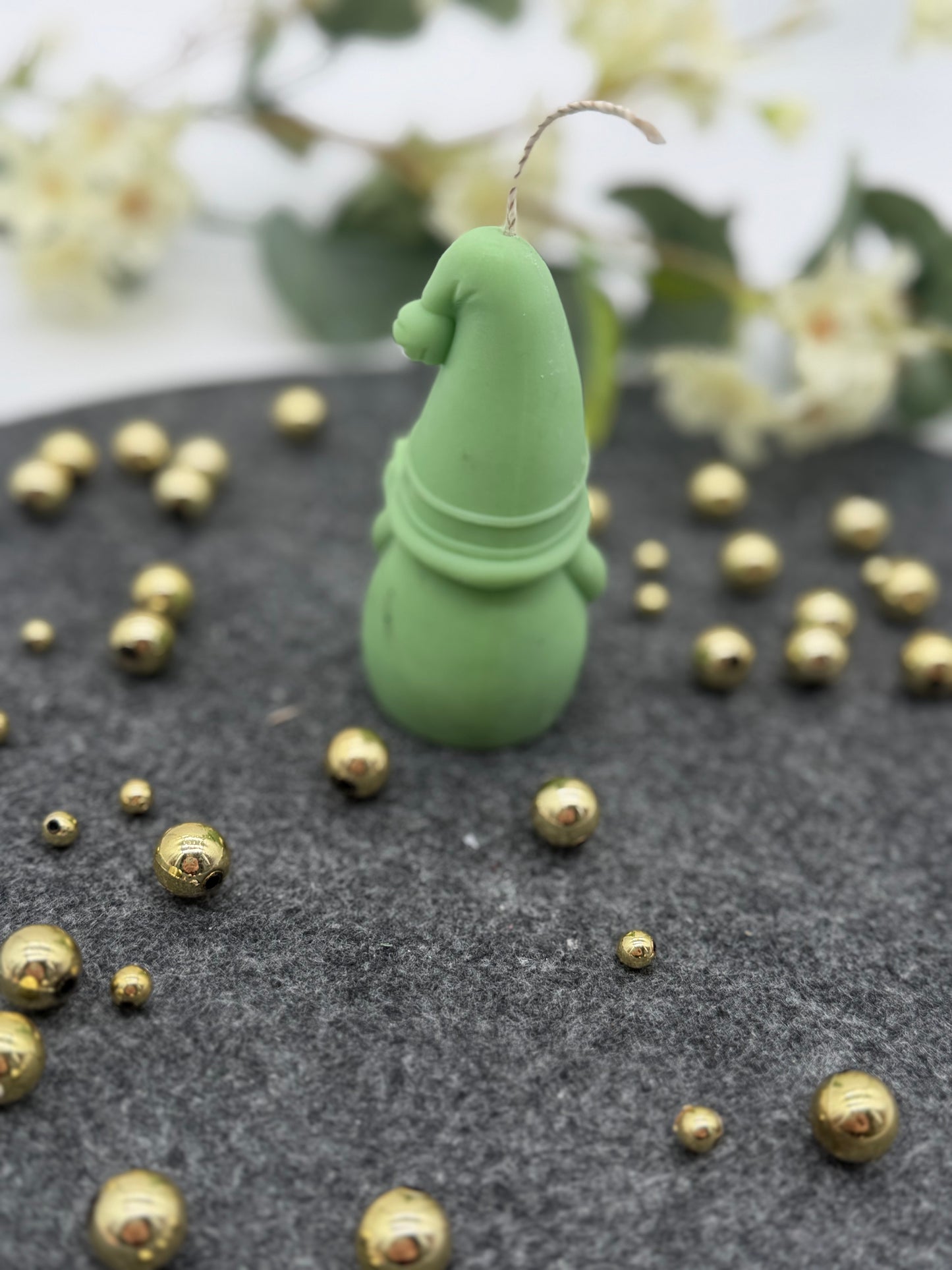 Weihnachtswichtel Handgemachte Kerze