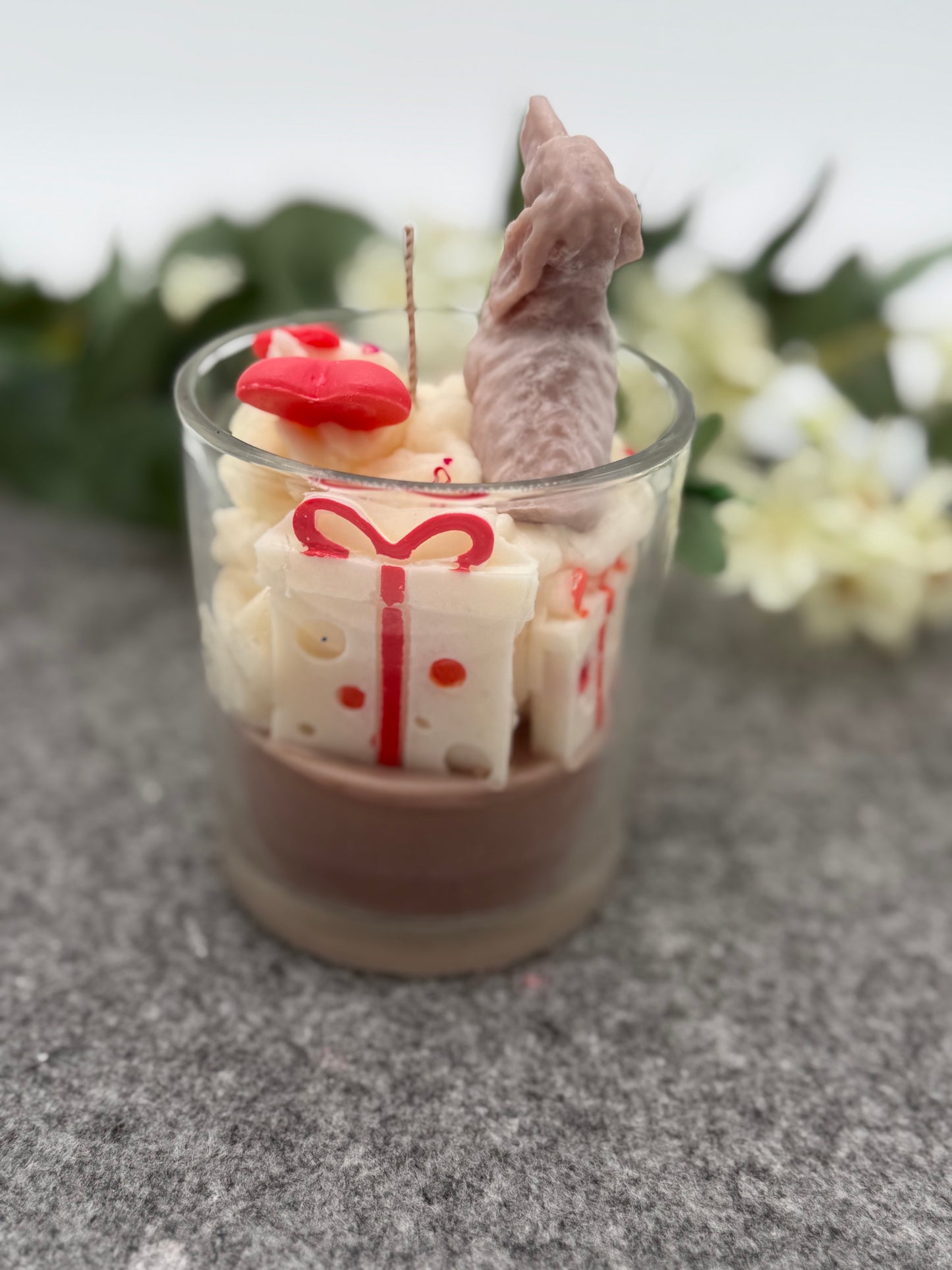 Personalisierte Hunde Geburtstagskerze im Glas | Happy Birthday