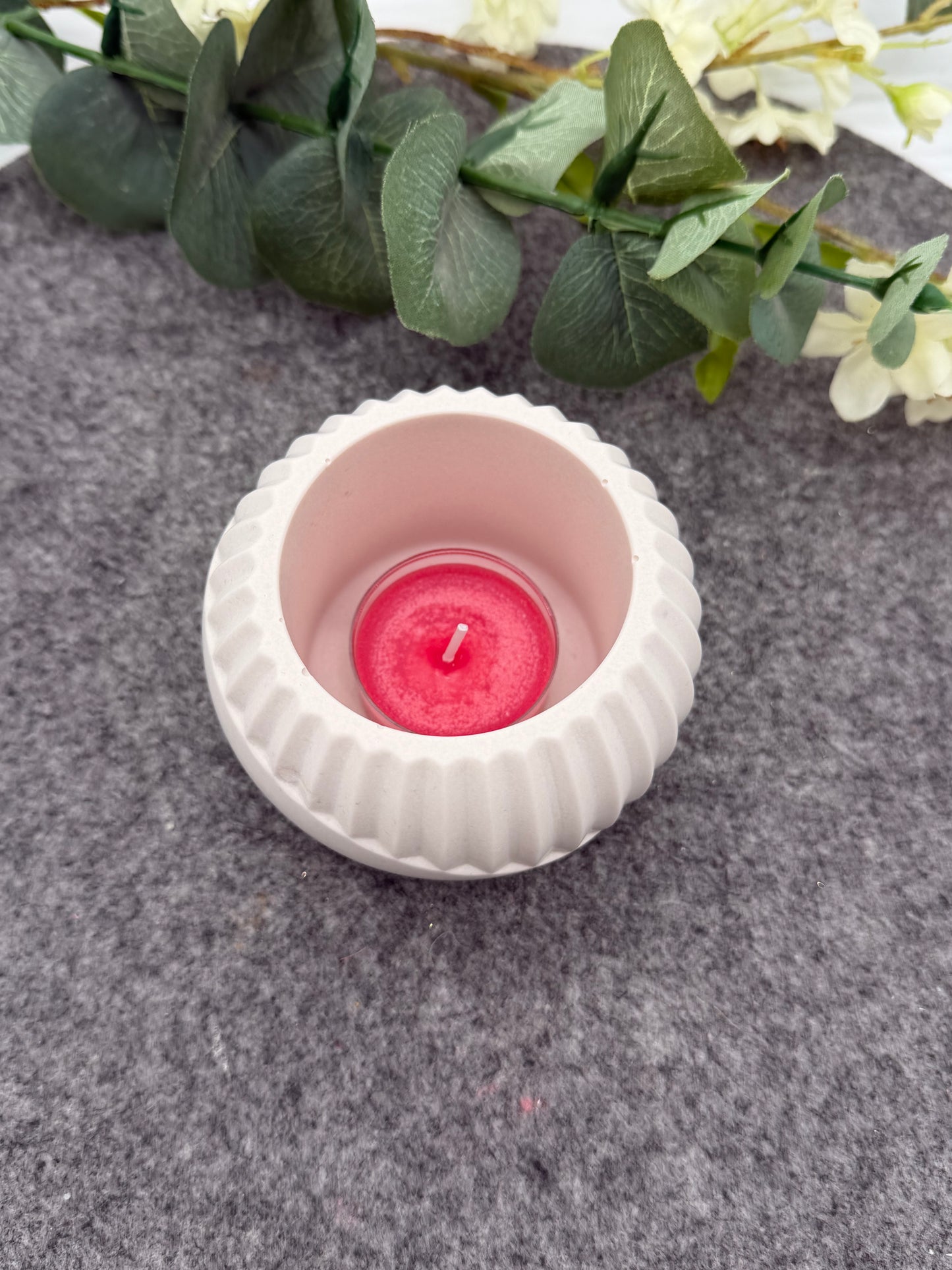 Jesmonite AC100 Schale für Kerzen | Handgegossen