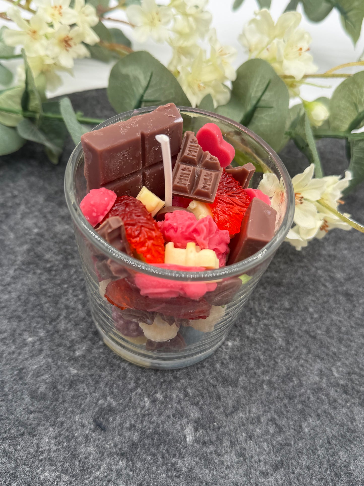 Handgemachte Spaßglas-Kerze einzigartig & mit Liebe gemacht