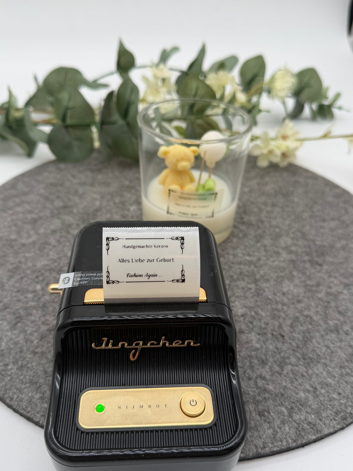 Taufkerze / Willkommen kleines Wunder 👶🕯️