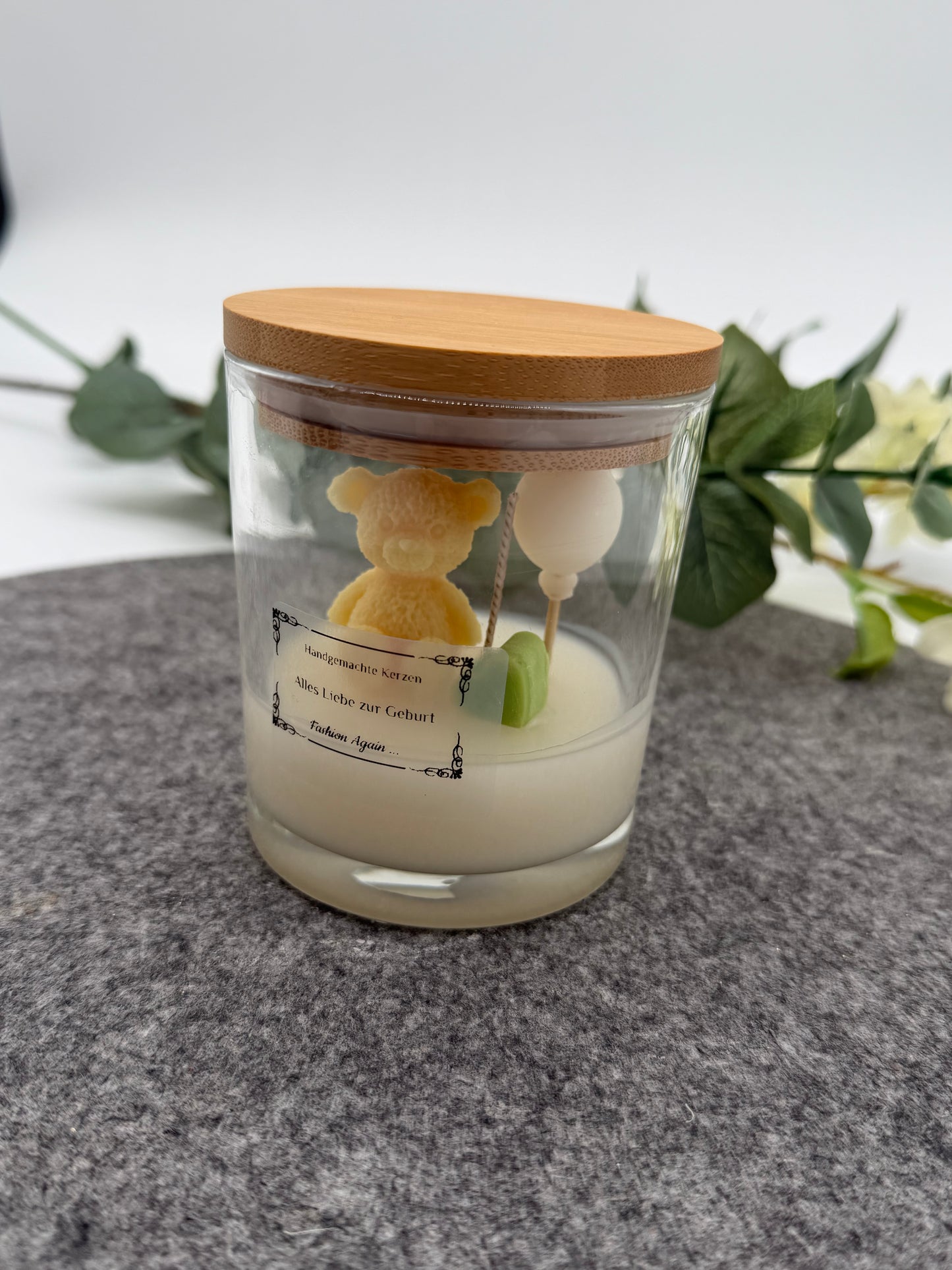 Taufkerze / Willkommen kleines Wunder 👶🕯️